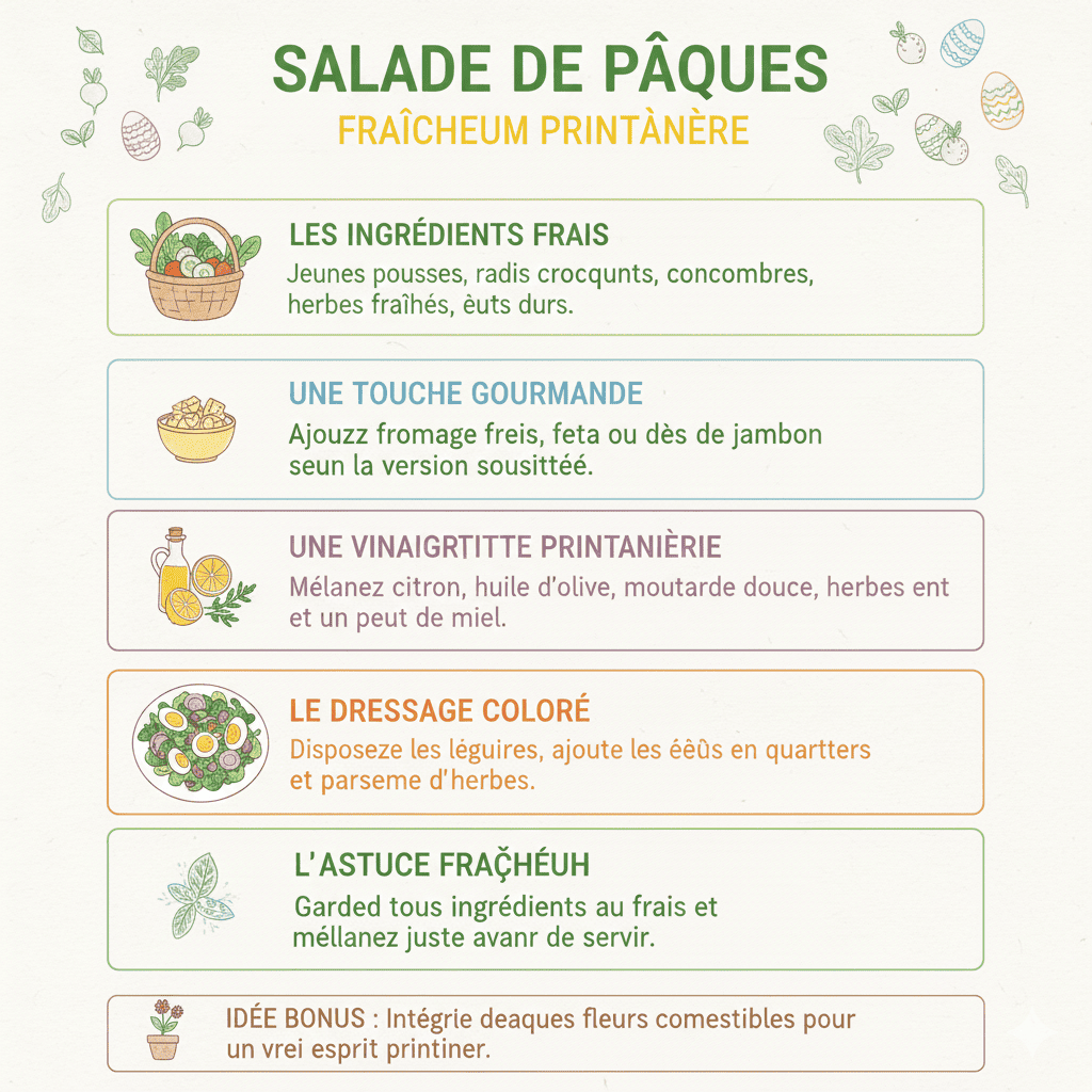 La salade de Pâques parfaite : une explosion de fraîcheur printanière à savourer