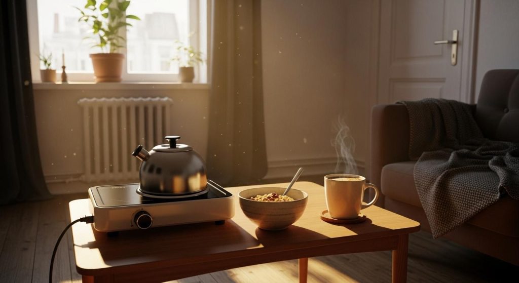 un outil mobile, mais pour qui ? les usages quotidiens d’une plaque de cuisson électrique de table